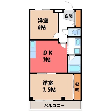 リーブルコーポ Ⅱの物件間取画像